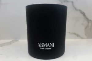 armani hotel candle